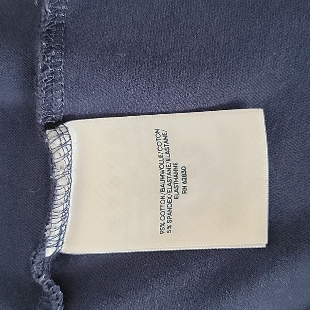 Lands' End Women's Blue W/ White Trim Long Sleeve Top,  MP/P - Picture 6 of 8